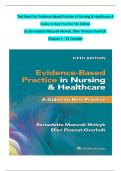 "Test Bank &ndash; Evidence-Based Practice in Nursing & Healthcare&colon; A Guide to Best Practice&comma; 5th Edition by Bernadette Mazurek Melnyk & Ellen Fineout-Overholt &lpar;Chapters 1&ndash;23&rpar;"