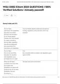 WGU D002 EXAM 2025 QUESTIONS &vert; 100&percnt; Verified Solutions &vert; Already passed&excl;&excl;