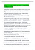 State board sealants exam questions and answers