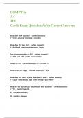 COMPTIA A&plus; 1101 Cards Exam Questions With Correct Answers