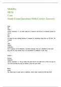 Mobility HESI Case Study Exam Questions With Correct Answers&period;