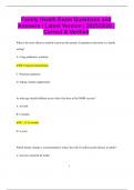 Family Health Exam Questions and Answers &vert; Latest Version &vert; 2025&sol;2026 &vert;  Correct & Verified