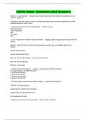 CWCM Exam  Questions And Answers&period;