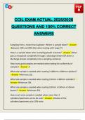 CCIL EXAM ACTUAL 2025&sol;2026 QUESTIONS AND 100&percnt; CORRECT ANSWERS