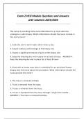 Exam 2 HESI Module Questions and Answers with solutions 2025&sol;2026