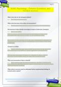 WJEC Psychology - Debates Questions  and   Verified Answers