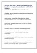 GMS 200 Final Exam &sol; Actual Questions & Certified Solutions &sol; Complete Accurate Quizzes with Verified Answers &sol;