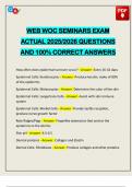 PACKAGE DEAL&colon;&colon;&colon; WEB WOC EXAMS 2025&sol;2026 Q&A 100&percnt; PASS