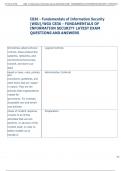 Exam &lpar;elaborations&rpar; C836 - Fundamentals of Information Security  &lpar;WGU&rpar; 