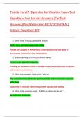 Florida Forklift Operator Certification Exam Test  Questions And Correct Answers &lpar;Verified  Answers&rpar; Plus Rationales 2025&sol;2026 Q&A &vert;  Instant Download Pdf