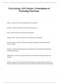 Psychology 100 Chapter 3 Foundations of Psychology Final Exam&period;