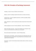 PSYC 100&comma; Principles of Psychology Assessment
