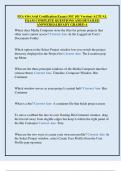 FEA 416 &lpar;Avid Certification Exam&rpar; &lpar;MC 101 Version&rpar; ACTUAL  EXAM COMPLETE QUESTIONS AND DETAILED  ANSWERS&vert;ALREADY GRADED A 