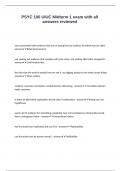 PSYC 100 UIUC Midterm 1 exam with all answers reviewed