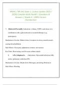 NR341 &sol; NR 341 Exam 1&colon; &lpar;Latest Update 2025 &sol; 2026&rpar; Complex Adult Health &vert; Questions & Answers &vert; Grade A &vert; 100&percnt; Correct&period; Chamberlain