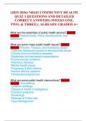 &lpar;2025-2026&rpar; NR442 COMMUNITY HEALTH QUIZ 1 QUESTIONS AND DETAILED CORRECT ANSWERS &lpar;WEEKS ONE&comma; TWO&comma; & THREE&rpar; &vert; ALREADY GRADED A&plus;