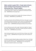 Relias medical surgical RN A &sol; Study Guide Q-Bank &sol; Expert Verified Actual Questions & Answers for Guaranteed Pass &sol; Newest Update&comma; &period;