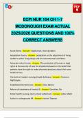 ECPI NUR 164 CH 1-7 MCDONOUGH EXAM ACTUAL 2025&sol;2026 QUESTIONS AND 100&percnt; CORRECT ANSWERS