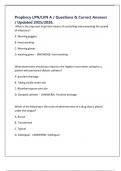 Prophecy LPN&sol;LVN A &sol; Questions & Correct Answers &sol; Updated 2025&sol;2026&period;