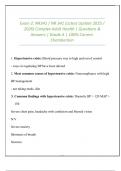 Exam 2&colon; NR341 &sol; NR 341 &lpar;Latest Update 2025 &sol; 2026&rpar; Complex Adult Health &vert; Questions & Answers &vert; Grade A &vert; 100&percnt; Correct&period; Chamberlain