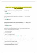 Outdoor Power - Generator Study Guide Questions with Correct Answers&vert;  Latest Update Graded A&plus;