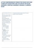 Exam &lpar;elaborations&rpar; ATI RN COMPREHENSIVE PREDICTOR  