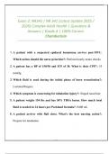 NR341 Exam 2 &ndash; Complex Adult Health &vert; Study Review Guide with Practice Questions &vert; 2025&sol;2026 &vert; Chamberlain