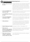 NSG 533 Advanced Pathophysiology Exam 3 Questions with Correct Answers 2025 latest update&excl;&excl;