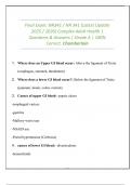 NR341 Final Exam &ndash; Complex Adult Health &vert; Study Review Guide with Practice Questions &vert; 2025&sol;2026 &vert; Chamberlain