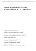 Court Interpreter Written Exam - completo