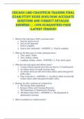 Chicago Limo Chauffeur Training FINAL  EXAM STUDY GUIDE 2025&sol;2026 ACCURATE  QUESTIONS AND CORRECT DETAILED  ANSWERS &vert;&vert; 100&percnt; GUARANTEED PASS  <LATEST VERSION> 