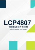 LCP4807 Assignment 1 Semester 2 2025