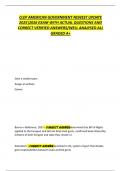 CLEP AMERICAN GOVERNMENT NEWEST UPDATE  20252026 EXAM WITH ACTUAL QUESTIONS AND  CORRECT VERIFIED ANSWERS&sol;WELL ANALYSED ALL GRADED A&plus; 