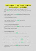 NS EXAM 101 UPDATED  QUESTIONS  AND CORRECT ANSWERS 