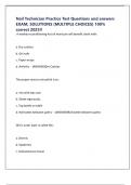 Nail Technician Practice Test Questions and answers EXAM&comma; SOLUTIONS &lpar;MULTIPLE CHOICES&rpar; 100&percnt; correct 2025&excl;&excl;
