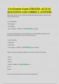 CSA Practice Exam UPDATED  ACTUAL  QUESTIONS AND CORRECT ANSWERS