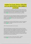 Aviation Law Exam 1 Review UPDATED  ACTUAL QUESTIONS AND CORRECT  ANSWERS