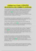 Aviation Law&colon; Exam 1 UPDATED  QUESTIONS AND CORRECT ANSWERS