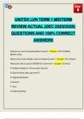 PACKAGE DEAL&colon;&colon;&colon; UNITEK LVN EXAMS 2025&sol;2026 Q&A 100&percnt; PASS
