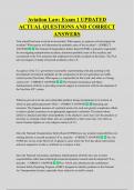 Aviation Law&colon; Exam 1 UPDATED  ACTUAL QUESTIONS AND CORRECT  ANSWERS