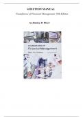 Solutions Manual for Foundations of Financial Management&comma; 18th Edition&comma; by Stanley B&period; Block&comma; Geoffrey A&period; Hirt &vert;Chapter 1-21