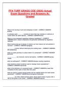 FFA TURF GRASS CDE &lpar;2025&rpar; Actual Exam Questions and Answers A&plus; Graded&period;pdf
