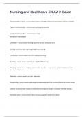 Nursing and Healthcare EXAM 2 Galen Questions And Verified Accurate Answers Guaranteed Success&period;