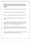 Meader MIS 180 EXAM 1 &sol; Expert Verified Actual Questions & Answers for Guaranteed Pass &vert; Newest Update&comma; &period;