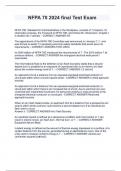 NFPA 70 2024 final Test Exam 2024&sol;2025&rpar; &ndash; verified questions and answers for an a grade