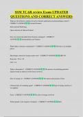 SSM TCAR review Exam UPDATED  QUESTIONS AND CORRECT ANSWERS