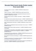 Nevada State board study Guide master  final exam &lpar;updated for 2024&sol;2025&rpar; &ndash; verified questions and answers for an a grade