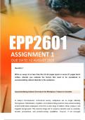 EPP2601 Assignment 1 ANSWERS 2025 - Due 29 August 2025