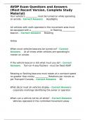 AVOP Exam Questions and Answers &lpar;Most Recent Version&comma; Complete Study Material&rpar;&period;
