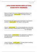 CPSI EXAM BRAND NEW ACTUAL  EXAM WITH ANSWERS&period;